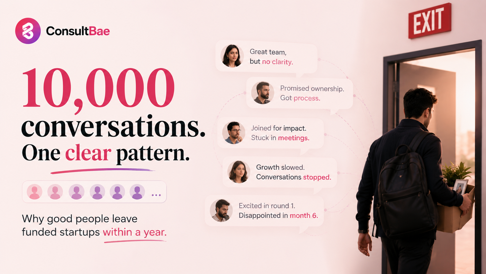 What 10,000 candidate conversations taught us about why good people leave funded startups within a year.