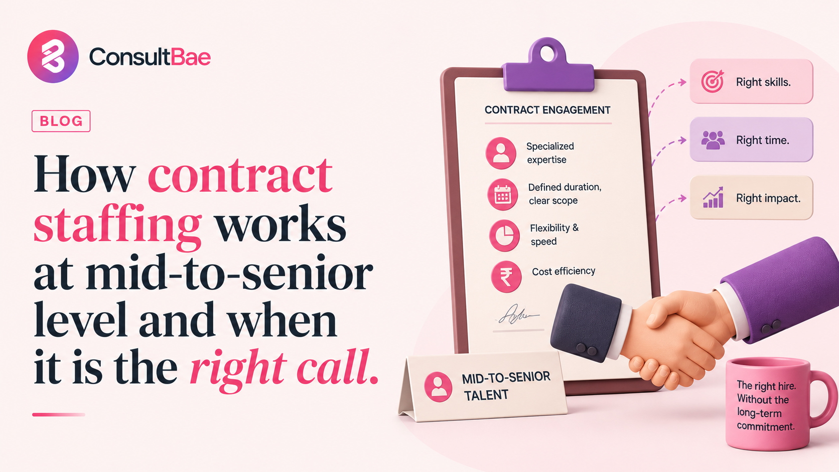 How contract staffing works at mid-to-senior level and when it is the right call.