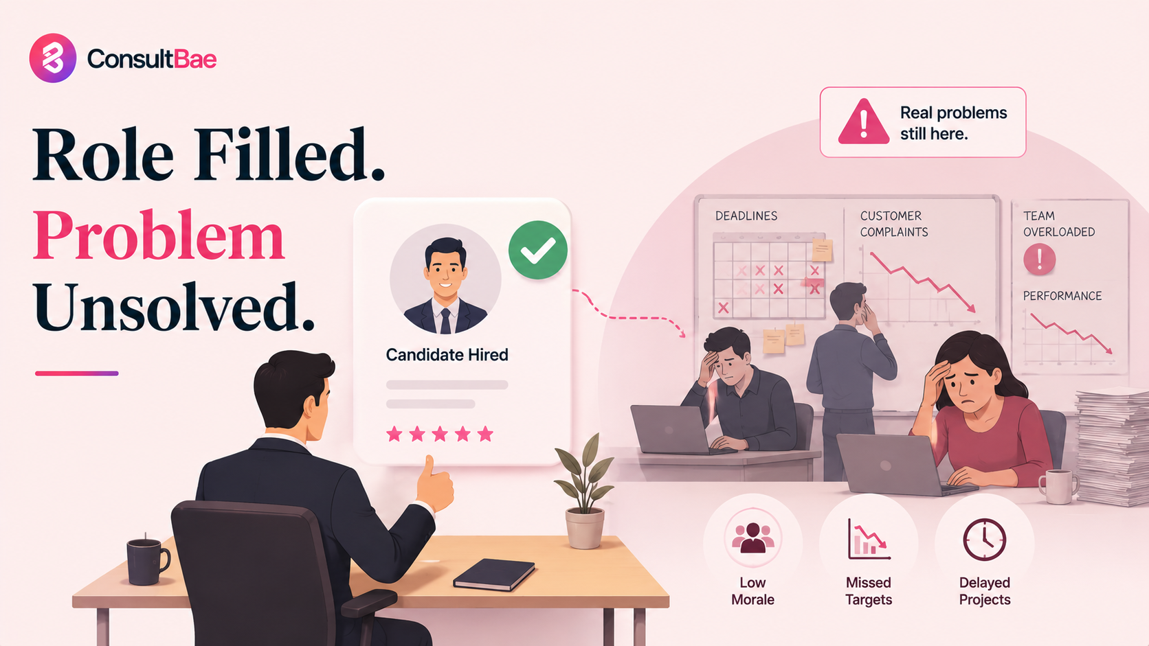 The difference between filling a role and solving the hiring problem behind it.